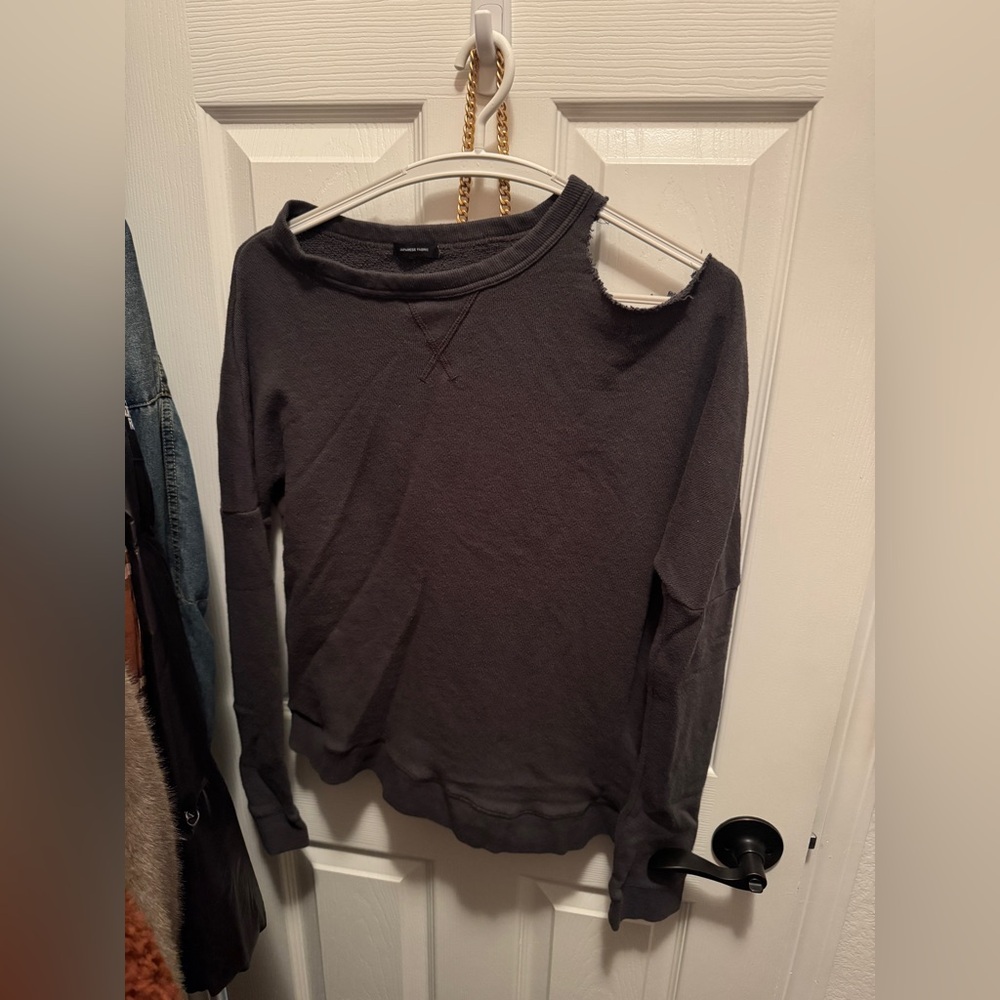 R13 soft off-shoulder sweatshirt | Size M